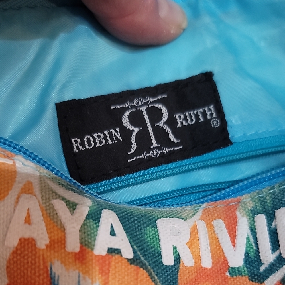 Robin Ruth Riviera Multicolor Text Shoulder Bag - Picture 2 of 6